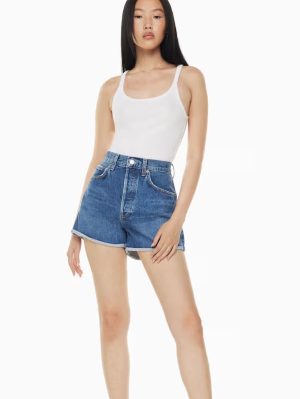 AGOLDE Dee Cuffed Jean Short